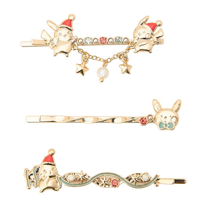 Pokemon Center 2026 Christmas Holiday Hairpin Bobby Pin Set of 3 JAPAN