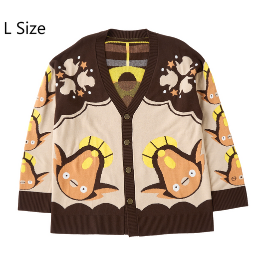 Pokemon Center Stunfisk Christmas Knit Cardigan Sweater L size 2026 Japan
