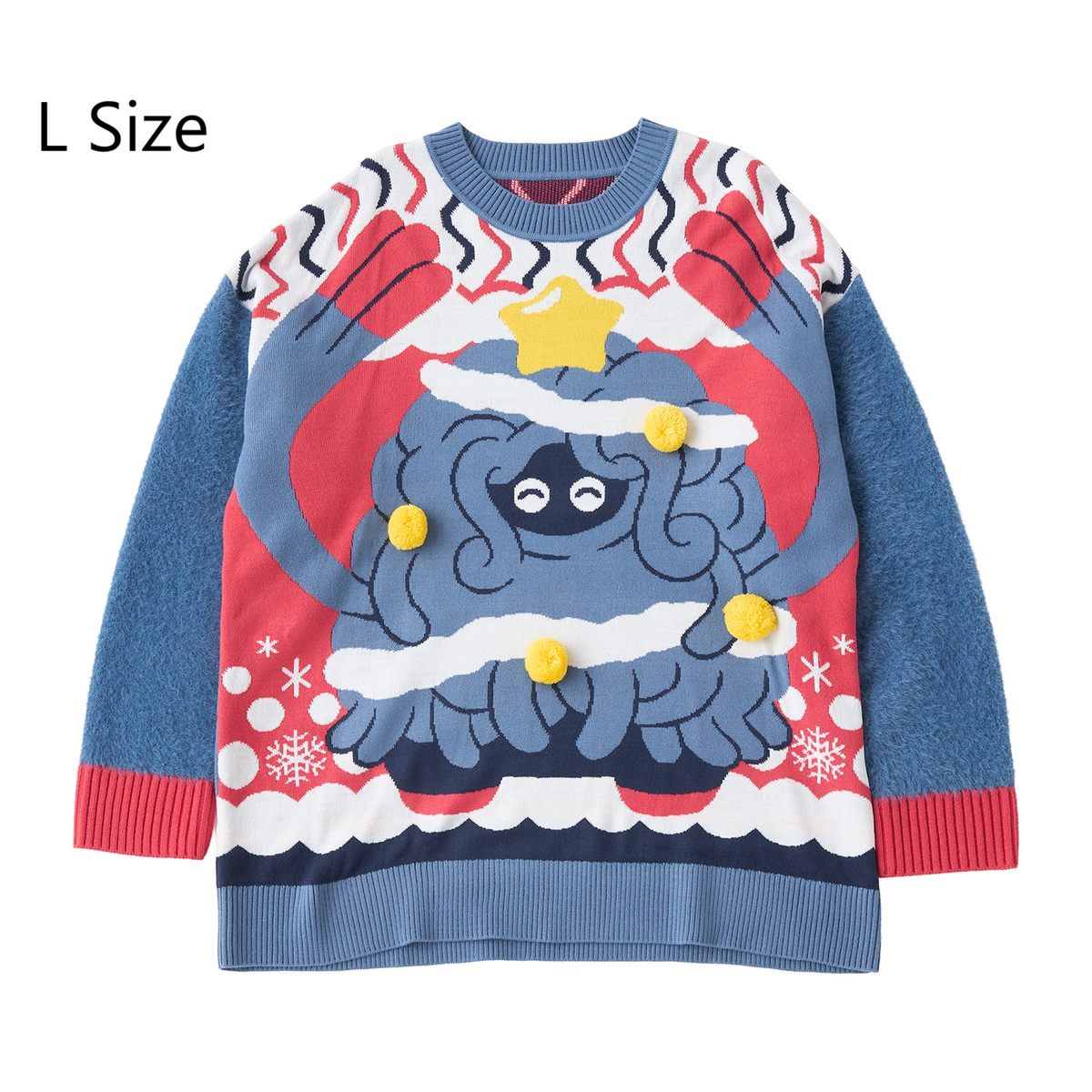 Pokemon Center Tangrowth Christmas Tree Knit Sweater Pullover L Size 2026 Japan