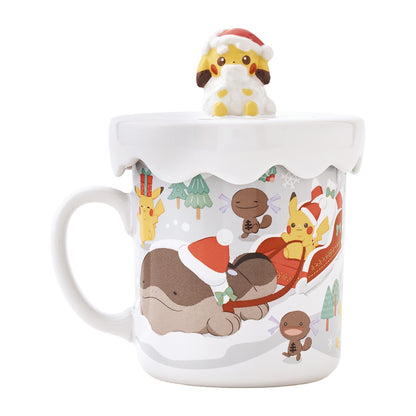 Pokemon Center 2026 Christmas Holiday Mug With A Lid JAPAN