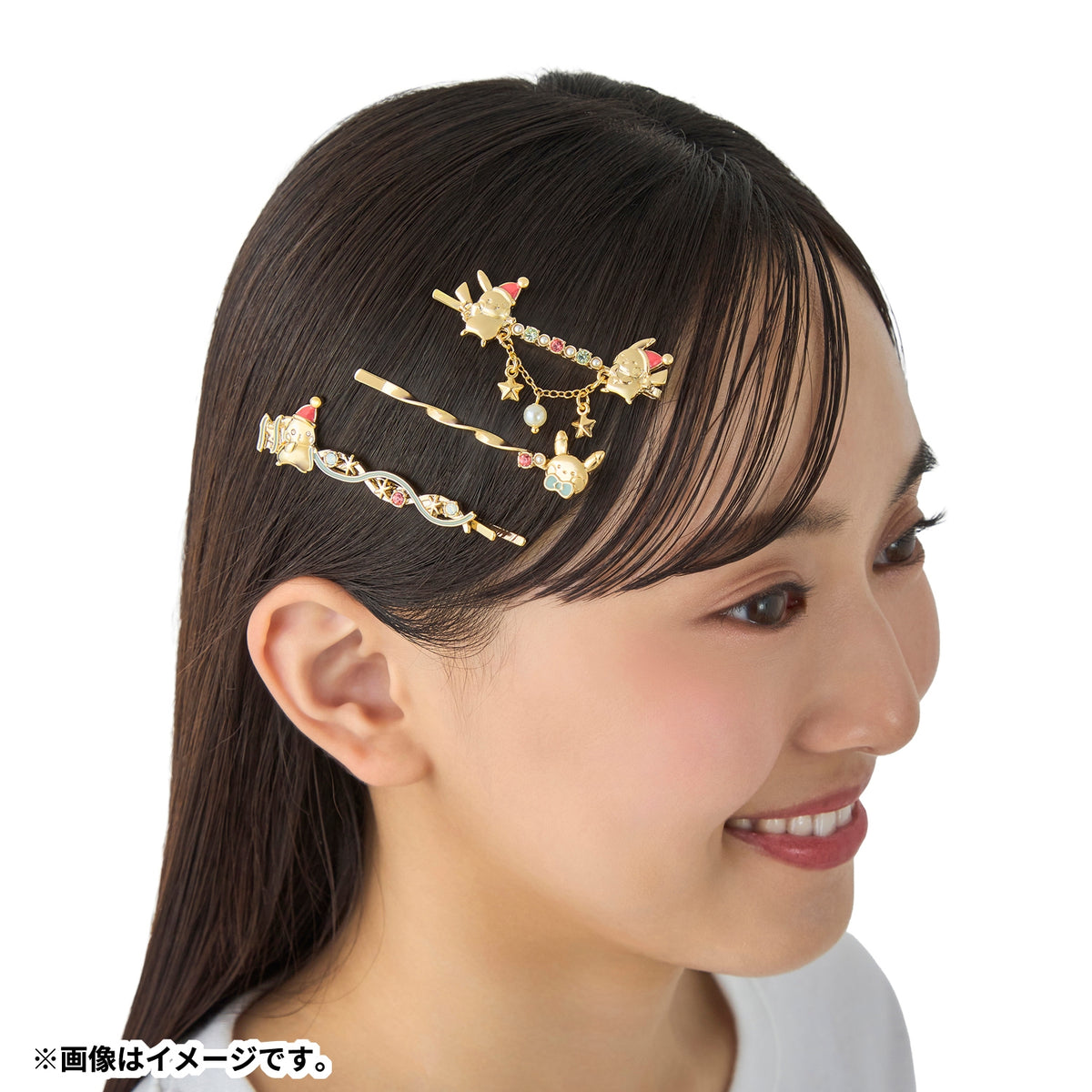 Pokemon Center 2026 Christmas Holiday Hairpin Bobby Pin Set of 3 JAPAN