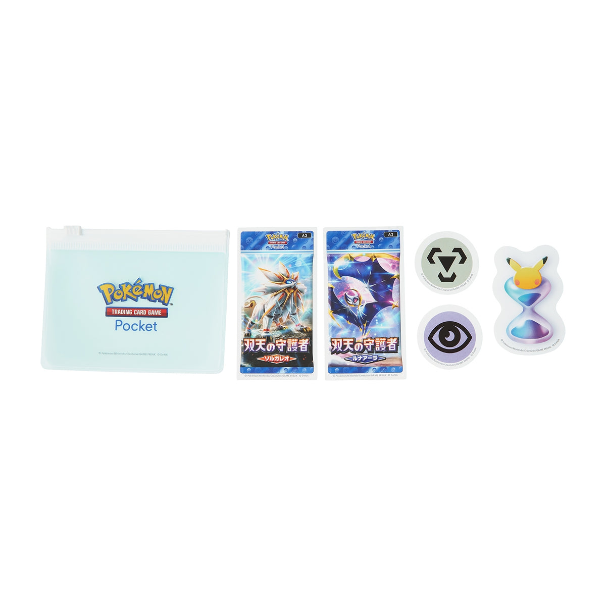 Pokémon Sticker Set in Pouch: Expansion Pack "Solgaleo, Guardian of the Twin Heavens"