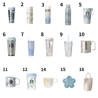 Starbucks Japan 2026 SAKURA Twinkle Gently Cherry Blossoms Tumbler Mug Bag