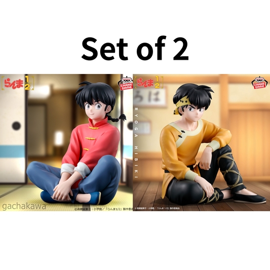 TV Anime Ranma 1/2 Ranma Saotome Ryoga Hibiki Figure Set 14cm