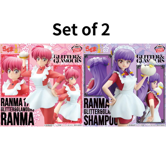 TV Anime Ranma 1/2 GLITTER&GLAMOURS Ranma Shampoo Ⅱ Figure Set