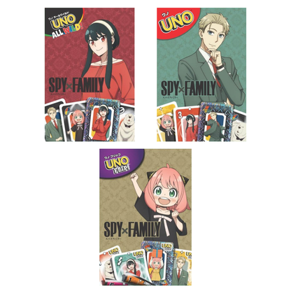 PSL 2026 Mattel Mcdonald's Spy X Family Uno Cards Happy Meal Set of 3