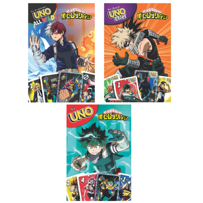PSL 2026 Mattel Mcdonald's My Hero Academia Uno Cards Happy Meal Set of 3