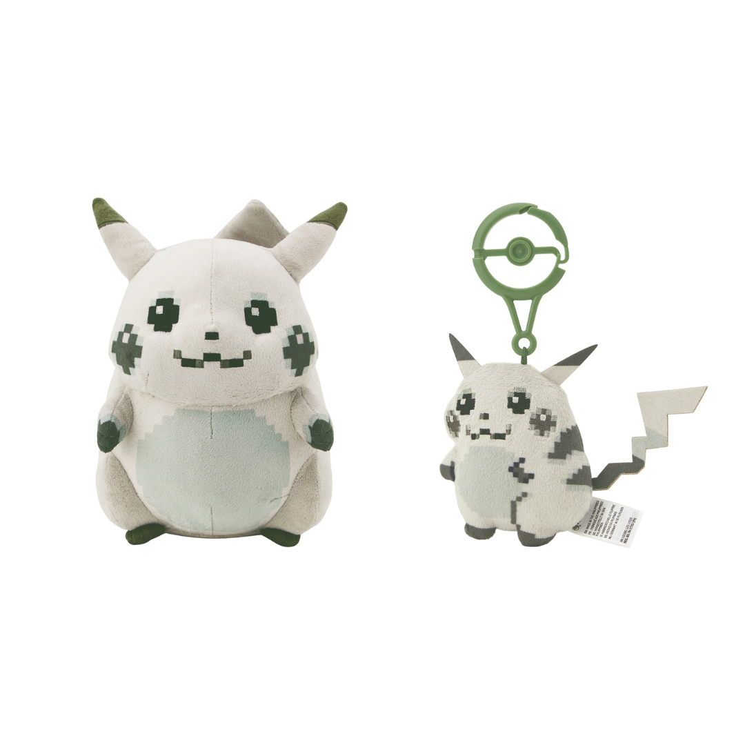 Pokemon Center Original Pokémon Red Green Pikachu Plush And Mascot Set
