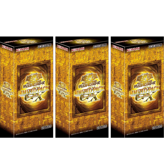 PSL 3box Yu-Gi-Oh! OCG Duel Monsters LIMITED PACK GX Ra Yellow Japan New Sealed
