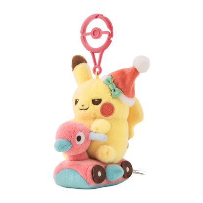 Pokemon Center 2026 Christmas Pikachu Porygon2 Toy Plush Keychain Japan