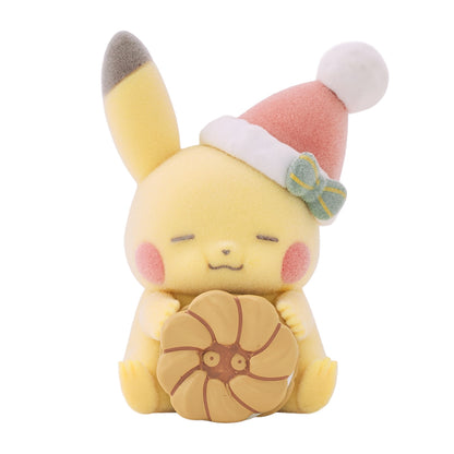 Pokemon Center 2026 Christmas Holiday Pikachu Flocked Doll Complete Set BOX JAPAN