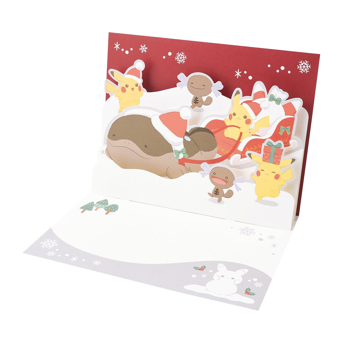 Pokemon Center 2026 Christmas Holiday Pikachu Message Card JAPAN