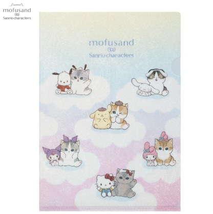 PSL mofusand × Sanrio Characters Hologram Clear File 2026
