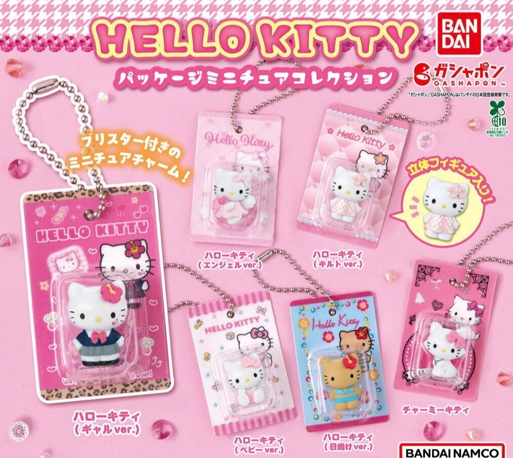 HELLO KITTY Package Miniature Collection Complete Set of 6