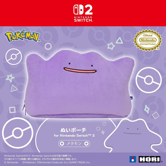 PSL Ditto Plush Pouch for Nintendo Switch 2 HORI Official Pokémon Case Japan