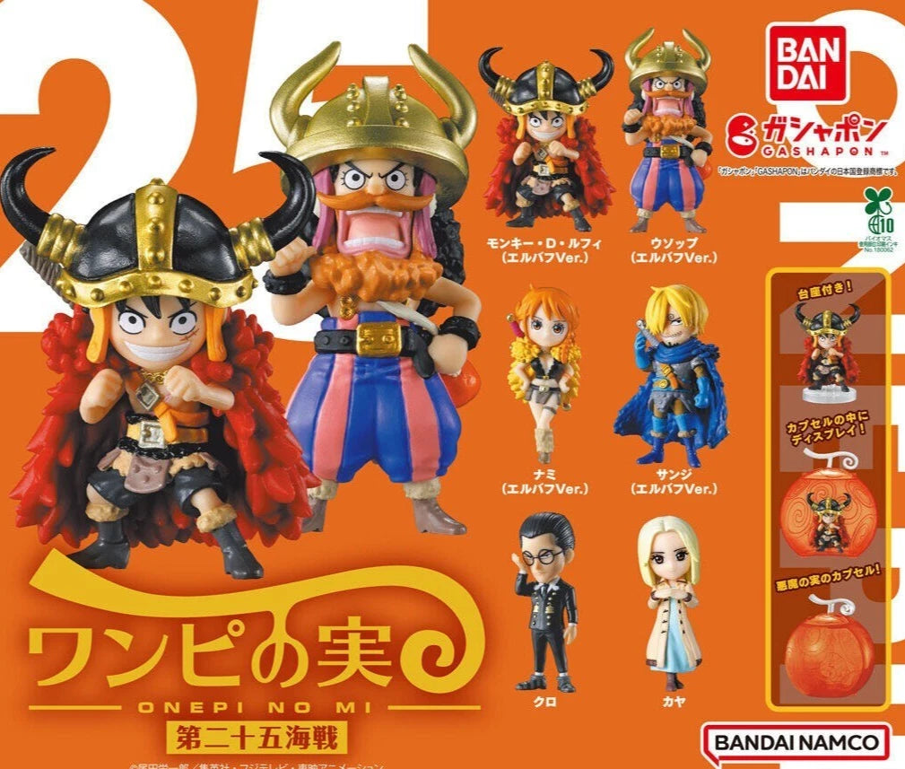 ONE PIECE: The 25th Sea Battle Figure Miniature set of 6 types