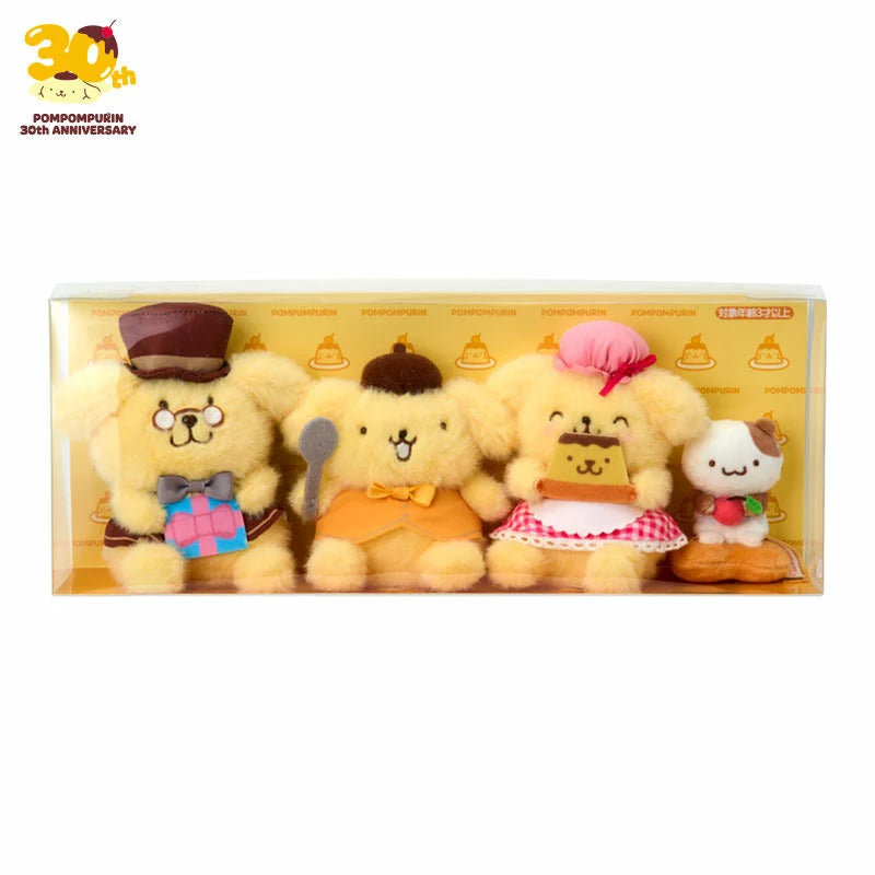 PSL Sanrio 30th Anniversary Pom Pom Purin Mini Plush Doll Full Happy Family Muffin